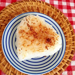 バター醤油の焼きおにぎり♡